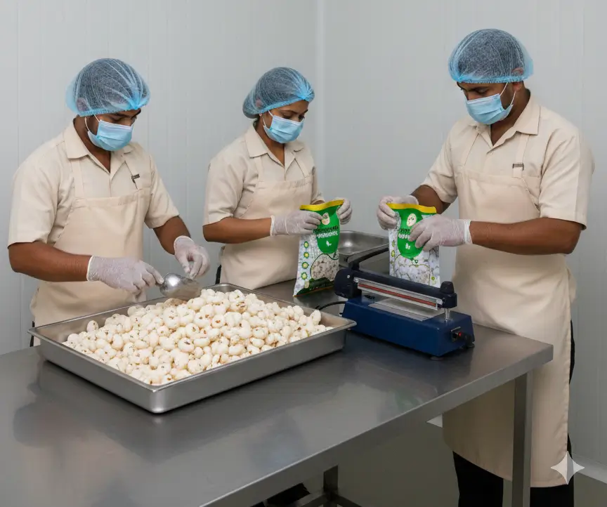 Makhana packaing